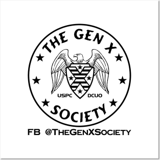 The Gen X Society - Black Posters and Art